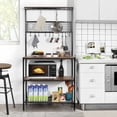 thumbnail image 2 of Mueble de cocina con almacenamiento de 3 capas Gabinet organizador de almacenamiento, Marrón FurnitureR hogar, 2 of 7