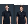 thumbnail image 3 of letairis Stay Comfortable And Professional In Lightweight Short Sleeve Chef Uniforms black xxl 1Set, 3 of 6