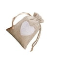 thumbnail image 1 of Maoww Bag Burlap Drawstring Gift Storage Packaging Organizer Ring Earrings Jewelry Reusable Fashionable Storing Holder Gray, 1 of 1