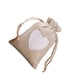 thumbnail image 2 of Advancent Bolsa de arpillera con cordón para regalo, pequeño organizador, pendientes, joyería, colgantes, pulsera, almacenamiento, soporte Almacenamiento y organización del hogar Gris, 2 of 6