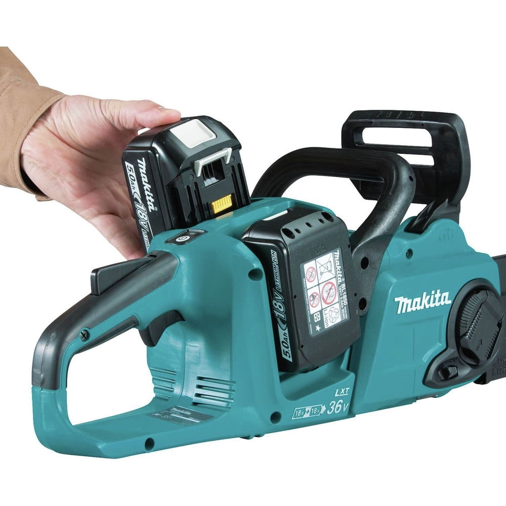 Makita XCU04PT 18V X2 (36V) LXT Brushless Lithium-Ion 16 in. Cordless Chain Saw Kit with 2 Batteries (5 Ah)