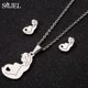 thumbnail image 1 of Family Mom Dad Baby Pendant Necklace Mother Day Necklace Stainless Steel Jewelry For Women Maternal Pregnant Earrings Love Gifts Gao Jinjia LED, 1 of 2