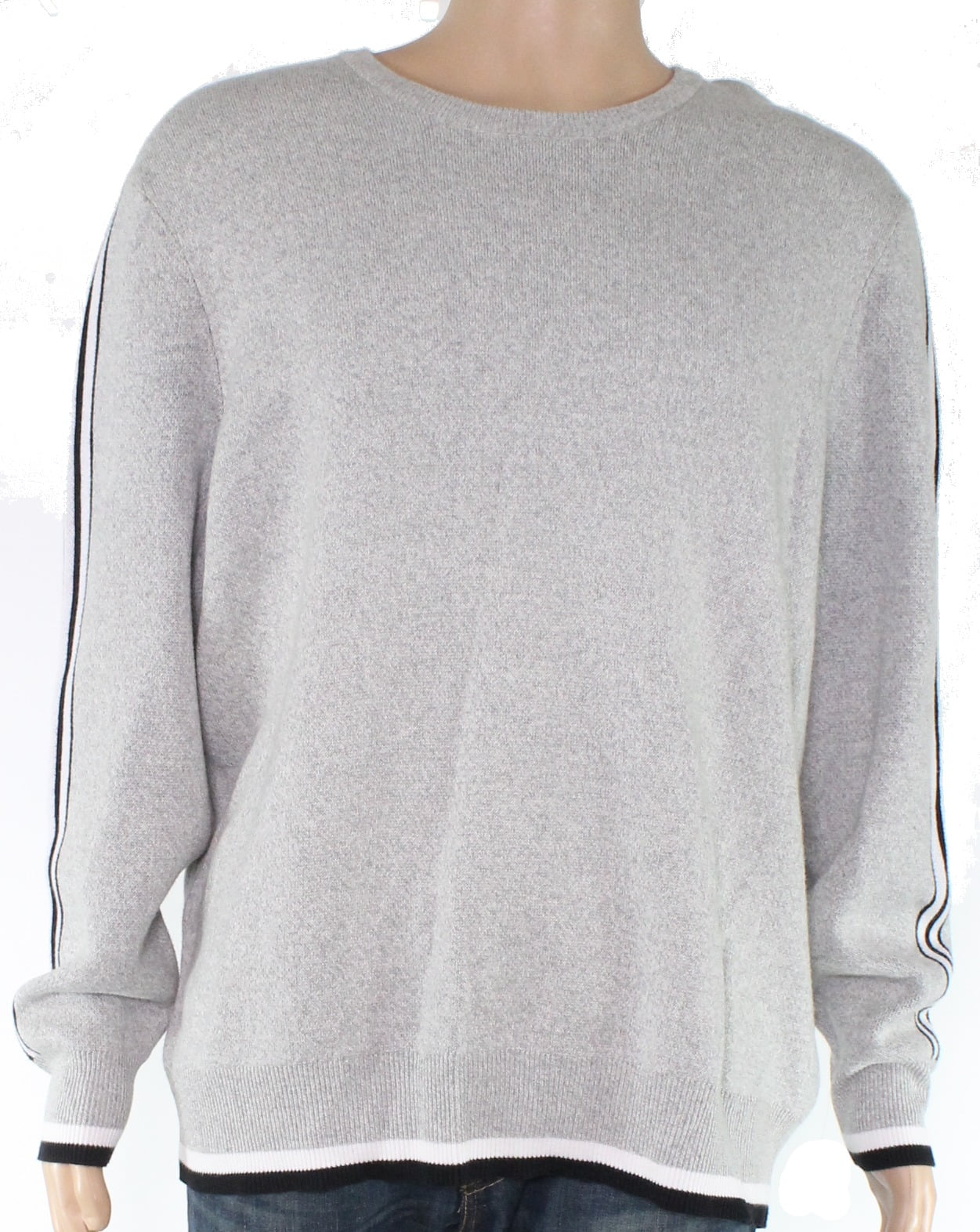 INC International Concepts Mens Sweater Heather VNeck Ribbed Knit