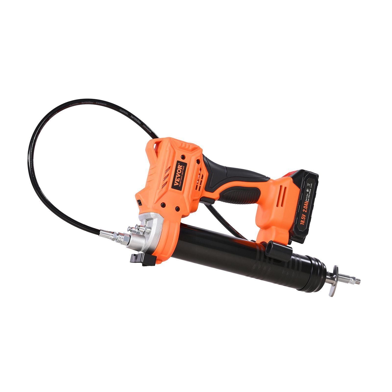 VEVOR Cordless Grease Gun 20V Grease Gun Kit with 2.0 Ah Battery 35.4-inch Hose