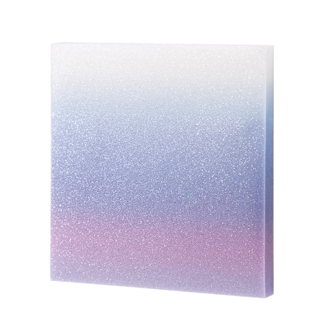 Hearth & Gear Glitter Sticky Notes Glitter Notepad Sticky Notes Transparent Self Stick Notes Pads Stationery Organizer Craft Table Rhinestones for Crafts Stationery Paper And Envelopes Set with Lines
