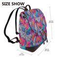 thumbnail image 2 of Balery Tropical Leaves Mochila de Cuero para Mujeres, Gran Capacidad, Bolsa de Viaje Multifuncional, Mochila de Cuero y Bolsa de Hombro para Mujeres, 2 of 4