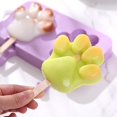 thumbnail image 3 of Cute Popsicle Molds Silicone Ice Pop Molds Homemade Popsicle Silicone Mold with 50pcs Popsicle Sticks Reusable Easy Release Ice Pop Maker (Cat's Paw), 3 of 6