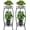 2 Pack Plant Stand Black, variant on Stand Indoor Outdoor 27.1'', 2 Tier Tall Stands, Rustproof Corner Flower Potted Rack for Planter Holder Patio Balcony Garden -Black