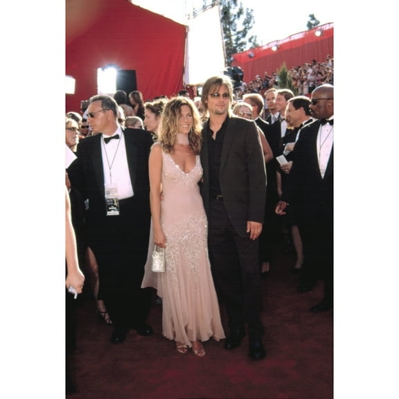 Jennifer Aniston And Brad Pitt At The Emmy Awards 9222002 La Ca By Robert Hepler.