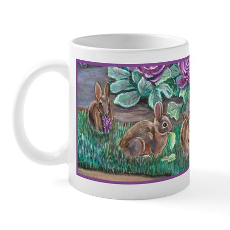 

CafePress - Cottontail Rabbits Mug - 11 oz Ceramic Mug - Novelty Coffee Tea Cup