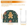 thumbnail image 4 of Yayeee Napkin Holder for Table Kitchen Paper Tissue Organization, Brown Christmas Gingerbread, 4 of 8