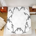 thumbnail image 5 of Feelyou Black Princess Bow Full Size Sheets, Modern Fashion Ribbon Bed Sheets, 4-Piece, 5 of 7