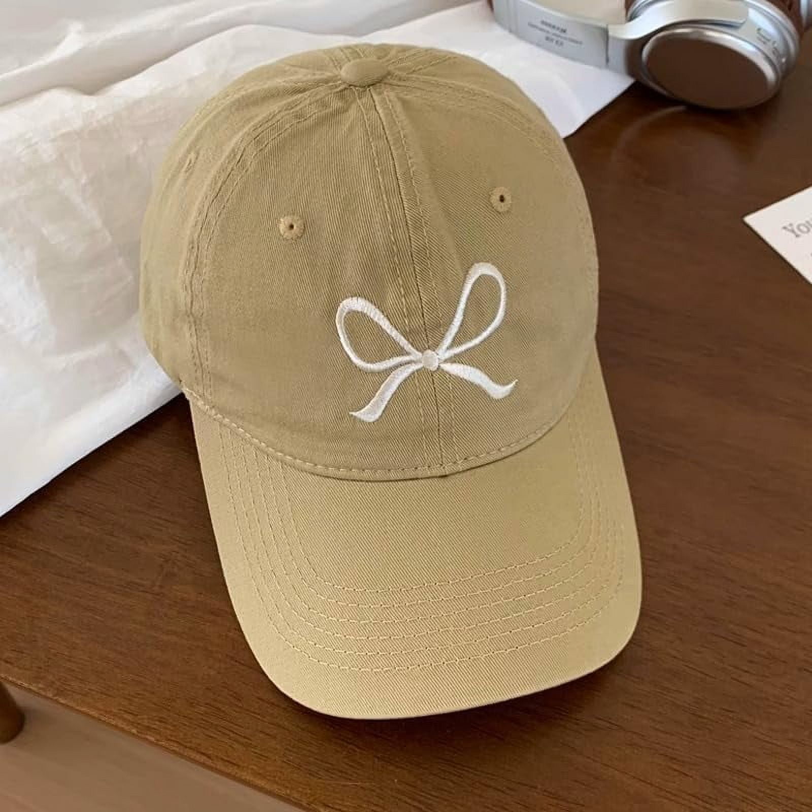 Women's Bow-Tie Baseball Cap - Adjustable Y2K Sun Hat For Hiking & Travel