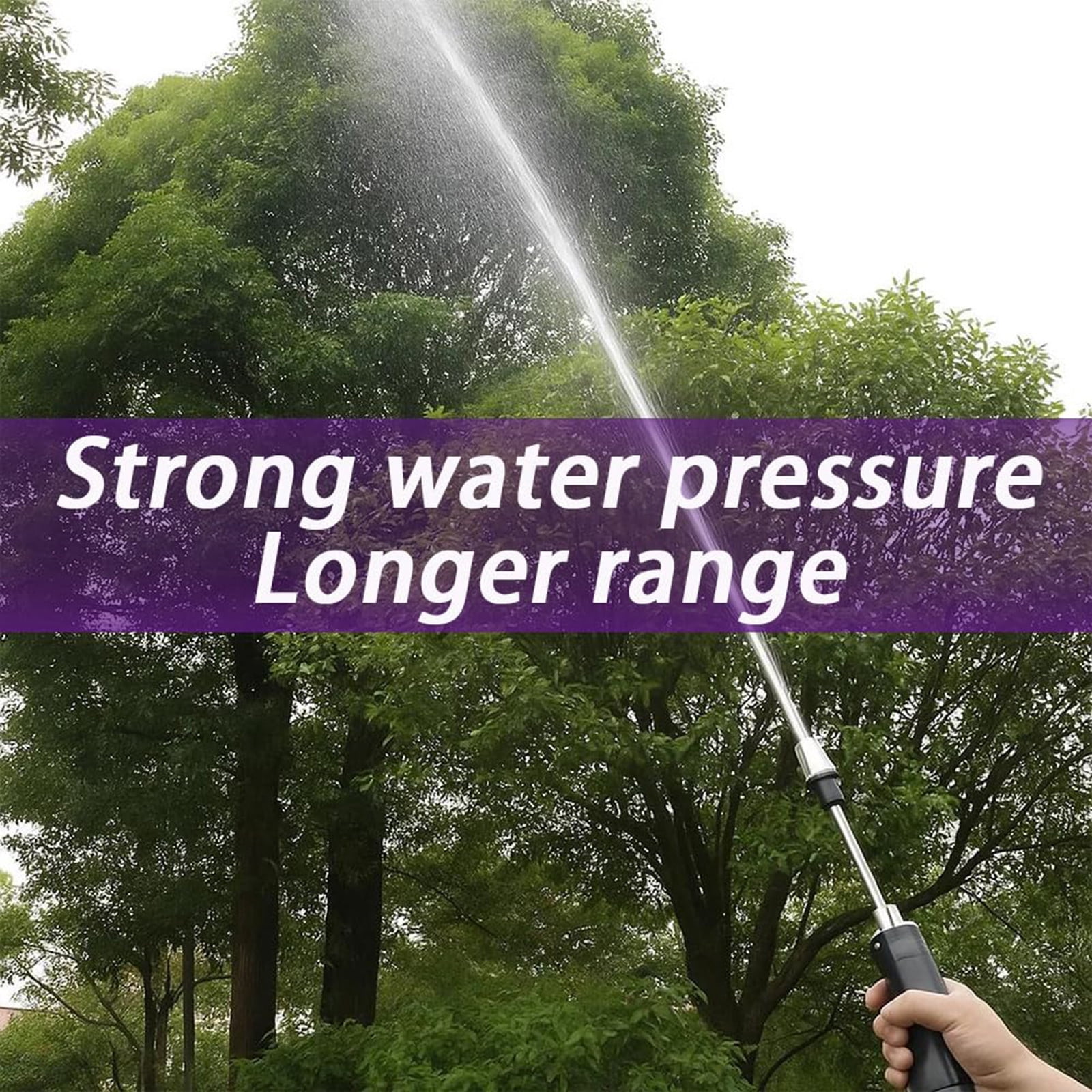 Hosehawk Pro Rust-Proof Pressure Washer, Electroplated Shell & Comfort Grip, 360° Adjustable Spray for Pet Bathing & Car Washing