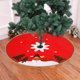 thumbnail image 1 of Falda para árbol de Navidad | Delantal redondo de 99 cm de tela no tejida con banda elástica | Decoración navideña para regalos y adornos | Cubierta inferior roja festiva para reuniones familiares, 1 of 5