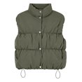 thumbnail image 6 of Taqqpue Women Puffer Vest Lightweight Stand Collar Sleeveless Winter Warm Zip Up Padded Outerwear Jackets with Pockets S-XXXL Under 10, 6 of 10