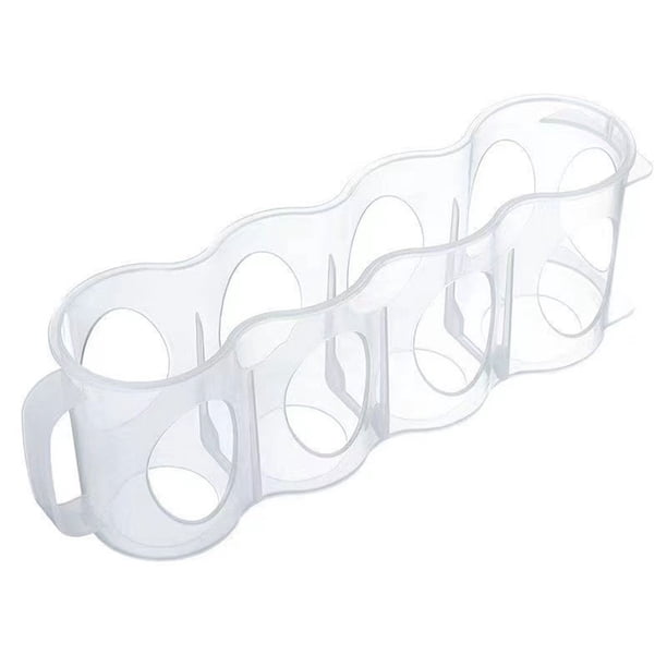 Caja Almacenamiento 4 Rejillas Organizador Latas Estante Portátil para Refrigerador 2 Uds.