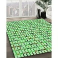 thumbnail image 2 of Ahgly Company Indoor Square Patterned Green Pepper Green Area Rugs, 8' Square, 2 of 6