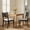 Linen-Black, variant on Dayalane Mid-Century Farmhouse Rattan Back Upholstered Dining Chair Set of 2, Woven Kitchen Chair with Solid Wood Frame for Breakfast, Restaurant, Bistro, Linen Black