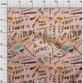 thumbnail image 3 of oneOone Silk Tabby Light Peach Fabric Beach Sewing Craft Projects Fabric Prints By Yard 42 Inch Wide, 3 of 4
