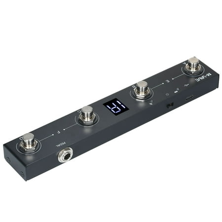 M-VAVE Controller Pedal,BT MIDI Pedal APP 4 Buttons BT Wireless MIDI Portable MIDI Re able 4 ler Re able MIDI APP 4 pedal BUZHI BT