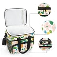thumbnail image 6 of FORMRS Insulated Cooler Bag 24 Cans Capacity Soft Leakproof Lunch Box with Side Pockets, Retro Orange Floral, 6 of 7