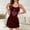 Wine, variant on Blmnix Womens Nightgowns & Sleepshirts Babydoll Nightgown Sexy Nightgown Chemises Chemise Red Above-the-Knee Sleeveless Square Neckline Cute Nightgowns for Women,L