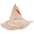 thumbnail image 4 of FELTECHELECTR Sombrero de bruja de ala ancha, ligero, para disfraz de Halloween, accesorio de cosplay, decoración para fiesta, 4 of 6