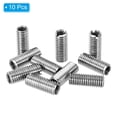 thumbnail image 3 of PATIKIL Adaptateurs de Filetage Manchon Écrou Réducteur, 10 Pcs M8*1.25 Mâle à M6*1 Femelle Écrou de Réparation Vis Réducteur Conversion Acier Inoxydable Fixation 20mm, 3 of 7