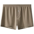 thumbnail image 4 of Ceisia Men's Waffle Knit Boxer Shorts with Elastic Waist and Front Fly Army Green XXL Gifts for Father, 4 of 5