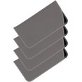 thumbnail image 4 of 4 Pack Soft Slip In Eyeglass Case For Women And Men, Faux Leather, Large, Gray, 4 of 4