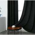 thumbnail image 4 of INLINAS Blackout Curtains for Bedroom, Thermal Insulated, Noise Reduction, Energy Saving Set of 2 Panels, Black, 42W x 45L Inch, 4 of 7