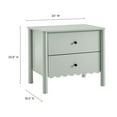 thumbnail image 3 of Nightstand Side End Table, Green, Wood, Hotel Bedroom, Modern Contemporary, HB38223, 3 of 9