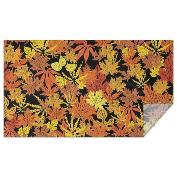 Fall Theme Tablecloth 60x102 Inch, Washable Polyester Rectangular Table Cover for Autumn Thanksgiving Party, Picnic, Indoor & Outdoor Dining Decor.