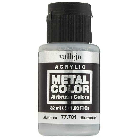 Pintura Vallejo Metal Color Aluminio 32 ml a base de agua