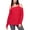 Red - parisrose, variant on Sanctuary Clothing Womens Amelie Cold Shoulder Pullover Sweater, Blue, Large