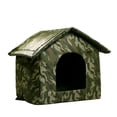 thumbnail image 2 of Casa de Perros de Gato de Gato al Aire Libre al Aire Libre, Uso de Perros interiores a Exteriores, Escudo de Viento y Lluvia, Tela Oxford de Alta, Impermable y Prueba de, 2 of 7