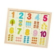 thumbnail image 2 of Juguete de matemáticas Montessori de madera, rompecabezas, materiales de aprendizaje preescolar, rompecabezas Montessori Números, 2 of 9