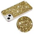 thumbnail image 6 of For iPhone 15 Case,Cute Glitter Bling Twinkle Stardust with Drop Protection Shockproof Soft TPU Slim Flexible Phone Case Girls/Women Protective case for iPhone 15,Anti Scratch,Gold, 6 of 6