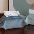 thumbnail image 5 of Retro Tissue Box Cover Waterproof Napkin Storage Box Container Case Decorative Tissue Holder Box Bag for Living Room Bathroom Night Stands Bedroom Dressers Car 10"X7", 5 of 8