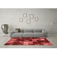 thumbnail image 3 of Ahgly Company Indoor Square Patchwork Red Transitional Area Rugs, 6' Square, 3 of 4
