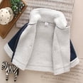thumbnail image 3 of Vedolay Coat for Girls Girl's Outwear Thick Zip Hoodie Kids Girl's for Coat&jacket,Navy 2-3 Years, 3 of 5