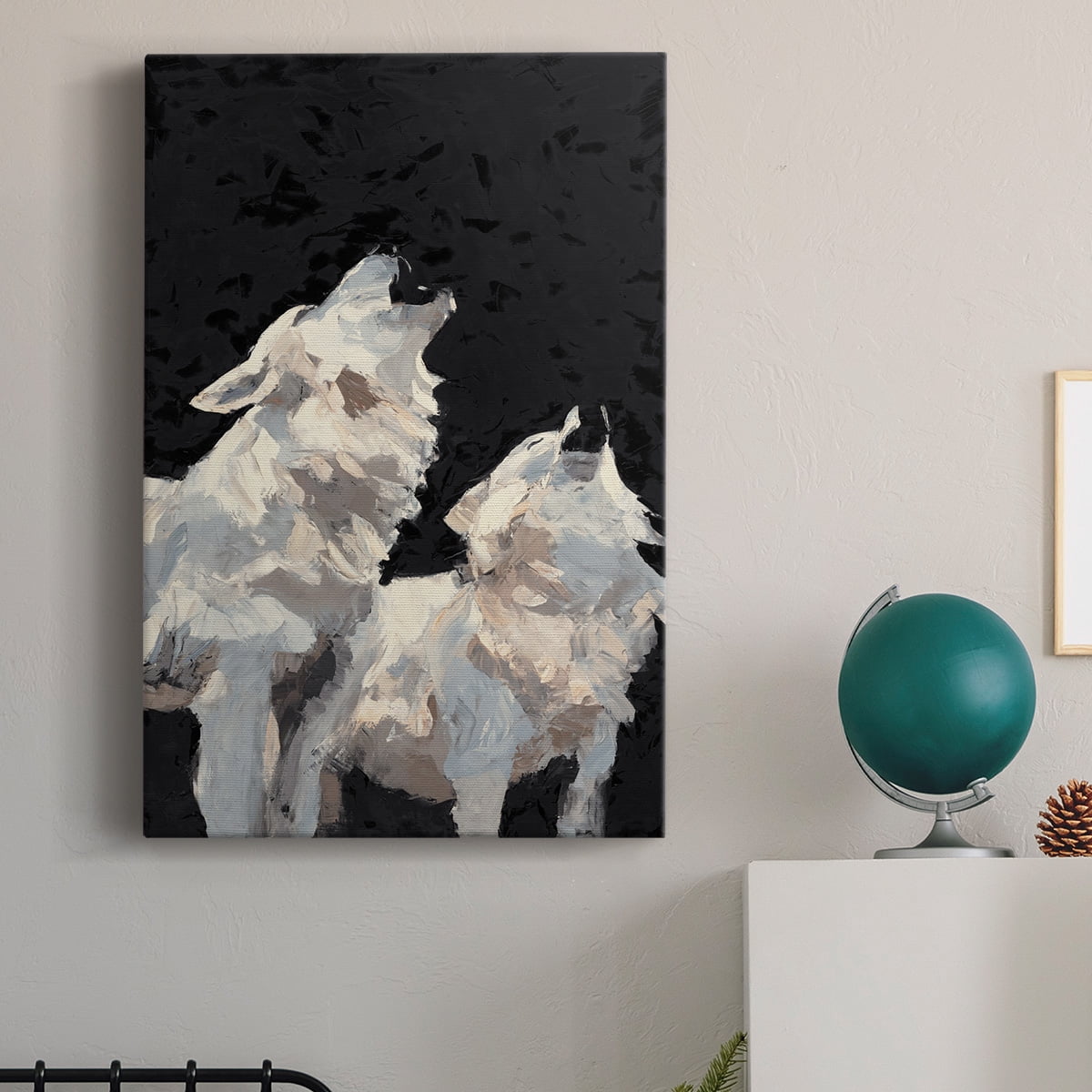 Midnight Wolves Premium Gallery Wrapped Canvas - Ready to Hang