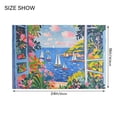 thumbnail image 4 of Yayeee Bath Rugs for Bathroom Floor Set of 2 Non Slip Fluffy Soft Absorbent Mat, Pink Floral Window, 4 of 7