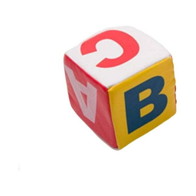Ounissouiy Juguetes ligeros para niños, antideslizantes, impermeables, dados de puntos, dados de algodón prácticos para jugar, superficie lisa, Juguetes Educativos Carta
