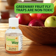 Fruit Fly Trap - Easy-To-Use Long-Lasting - 2 Pack by GreenWay