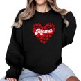 thumbnail image 6 of Penkiiy Mama Sweatshirt Long Sleeve Cheer Mom Shirt for Baseball Football Soccer Baketball Dance Sport Pullover Top M Black, 6 of 7