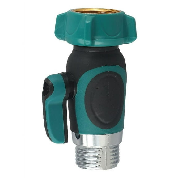 Hose Shut Off Valve 3/4-Inch Straight Garden Hose Splitter Connector for Outdoor Irrigation Systems