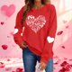 thumbnail image 1 of TaTaai Hoodies Shirts for Women Early Fall Long Sleeve Tops Vintage Graphic Outfits Tops Fashion Pullover Tees Gift, 1 of 9