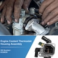 thumbnail image 2 of Conjunto de Carcasa de Termostato de Refrigerante de Aleación de Aluminio Único para LANCIA MUSA 2004-2012 Reemplazar No. 6338039 1 Pcs, 2 of 7